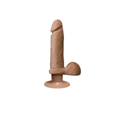   The Vibro Realistic Cock UR3 Vibrator 6 Inch- Tan 